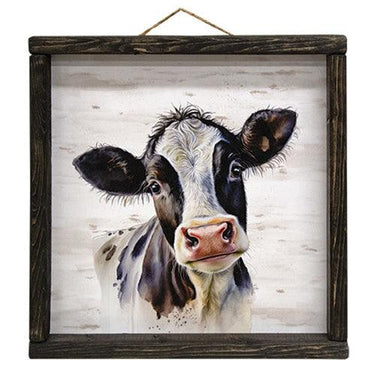 Black & White Cow Portrait Print 12 - The Fox Decor